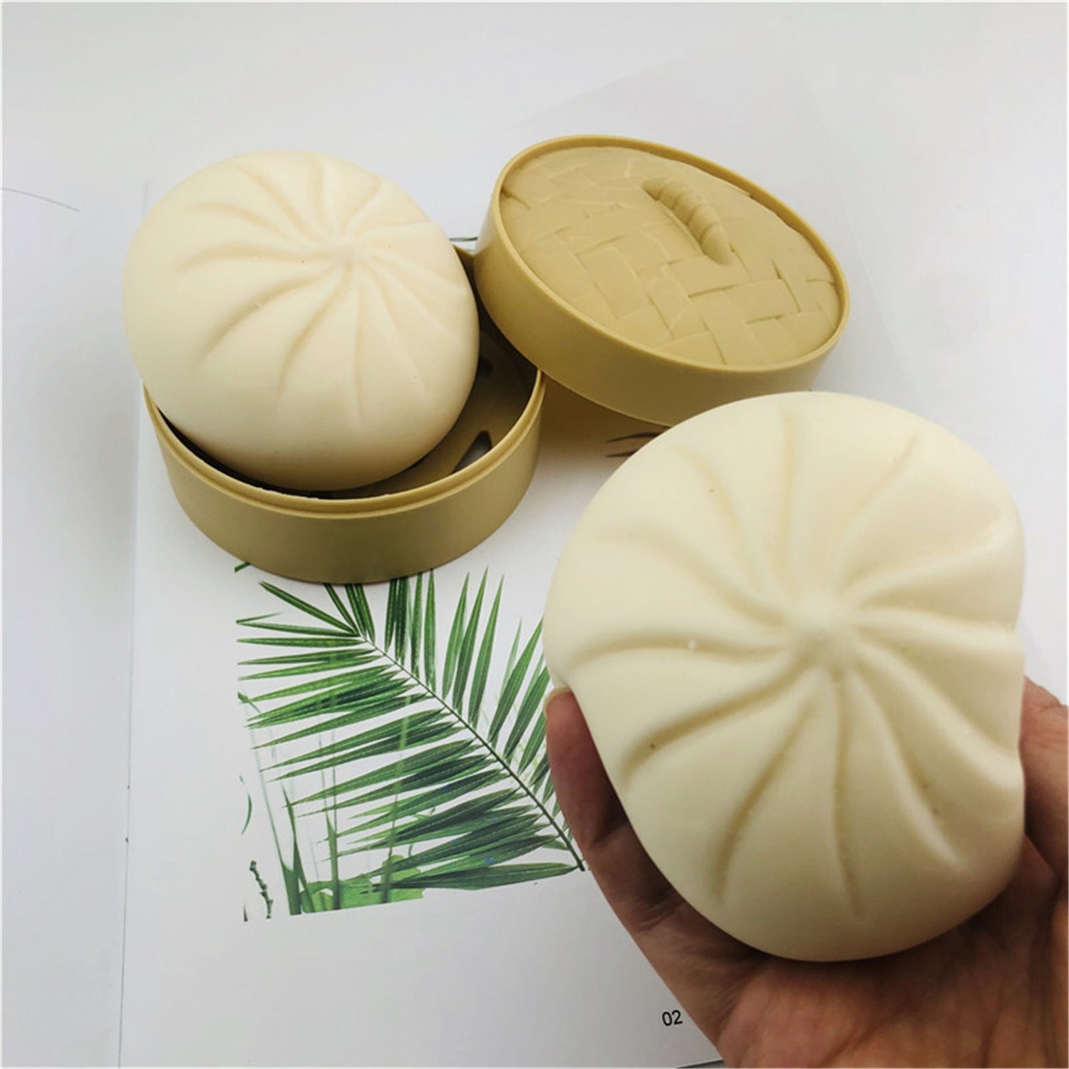 Stress Relief Toy Decompression Sensory Fidget Toy Steamed Stuffed Bun Simulation Fidget Toy Set