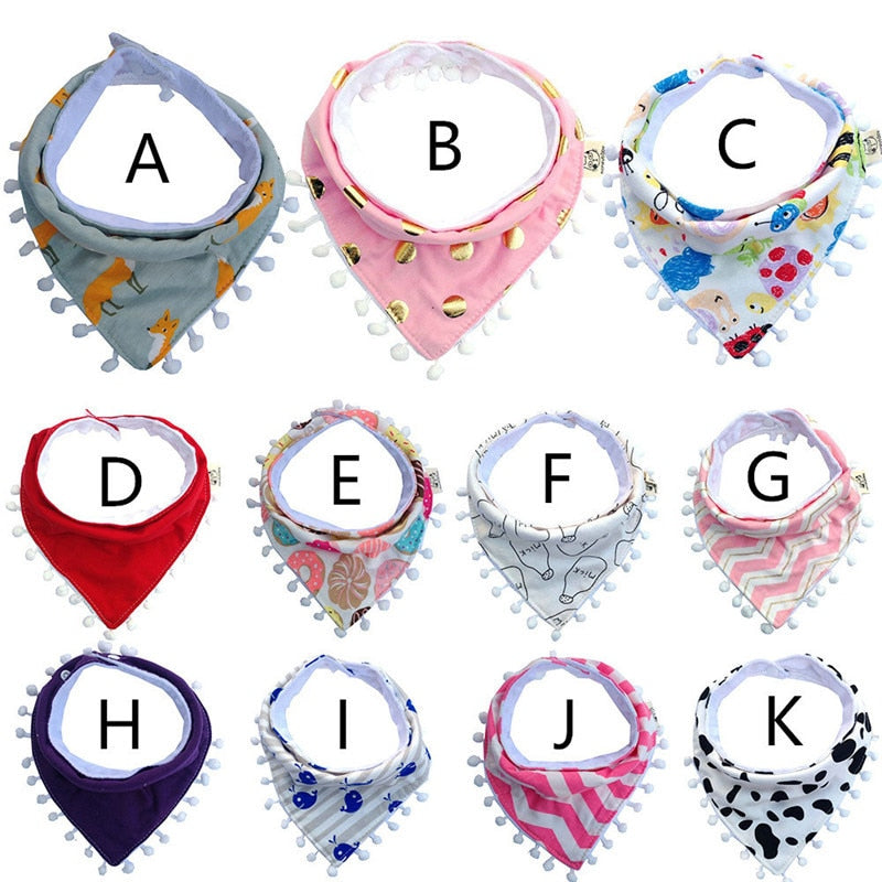 INFANT BABY BIBS-  TRENDY AND FUN