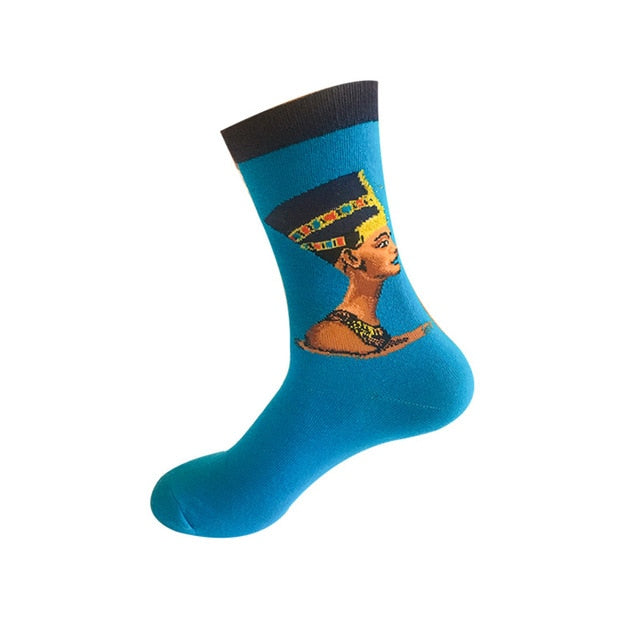 RETRO CLASSIC PAINTINGS NOVELTY SOCKS