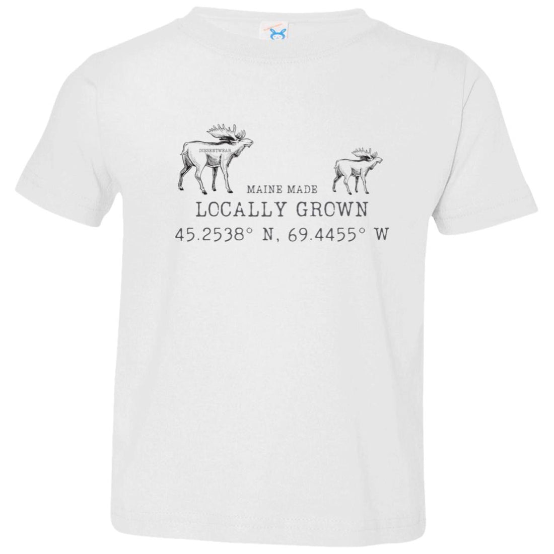 MAINE MADE, LOCALLY GROWN MOOSE TODDLER TEE