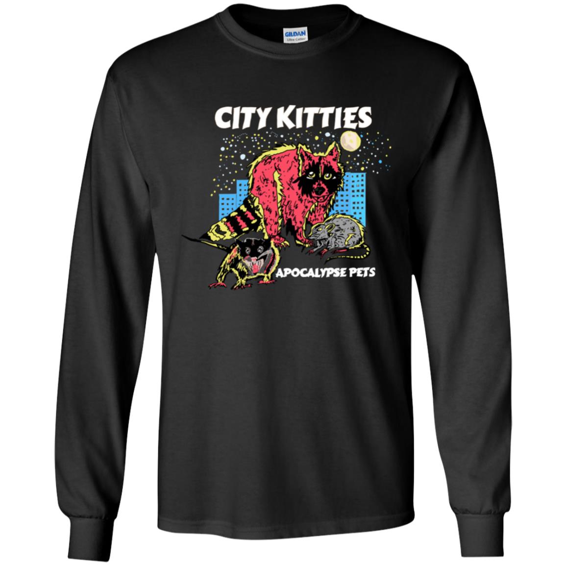 CITY KITTIES APOCALYPSE PETS YOUTH HAND DRAWN YOUTH TEE