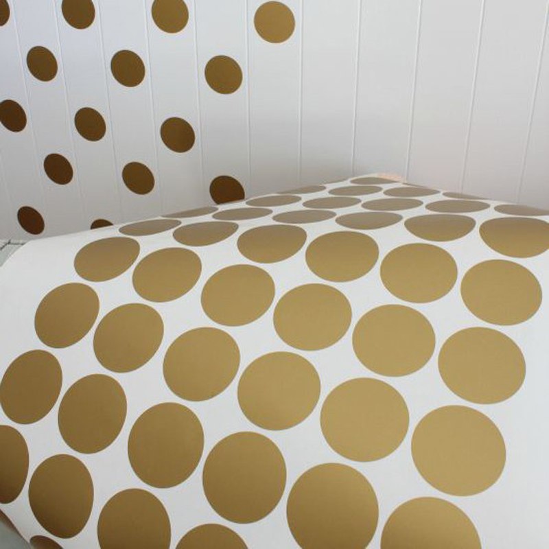 Golden Polka Dots Wall Decor