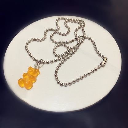 GUMMY BEAR TRENDY JEWELRY NECKLACE