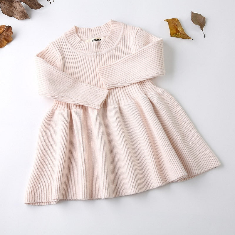 BOUTIQUE STYLE LONG SLEEVE KNIT DRESS