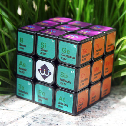 Periodic Table, Science Cube 3x3x3 5.6CM Speed For Magic Cube Chemical Element Periodic Table 3rd-order Cube Learning Formula Education Toy