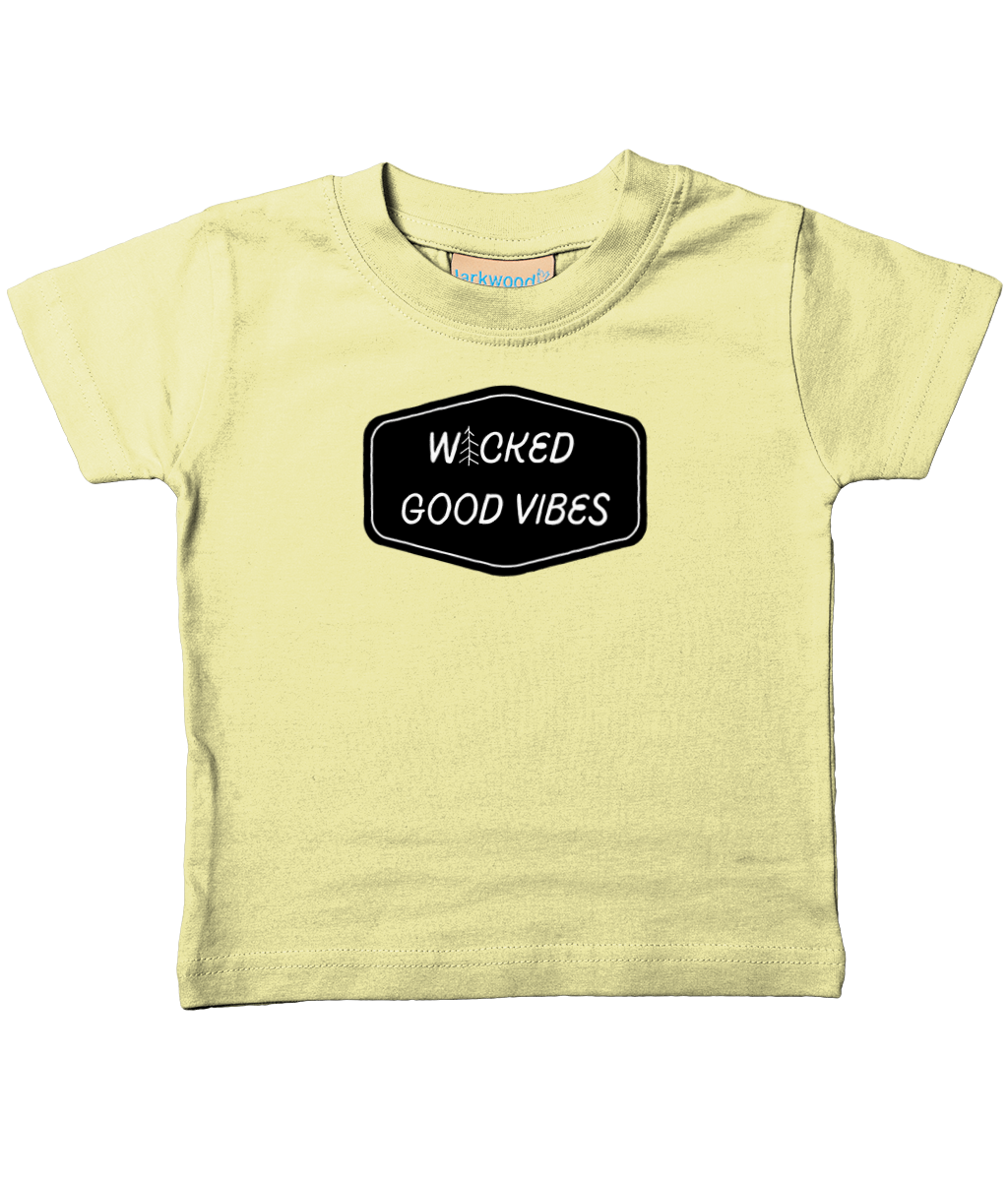 wicked good vibes wicked good vibes front &amp; back infant Tee