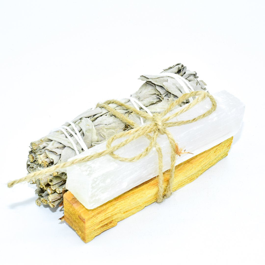 Sage Smudge Kit w/ Crystal of your choice