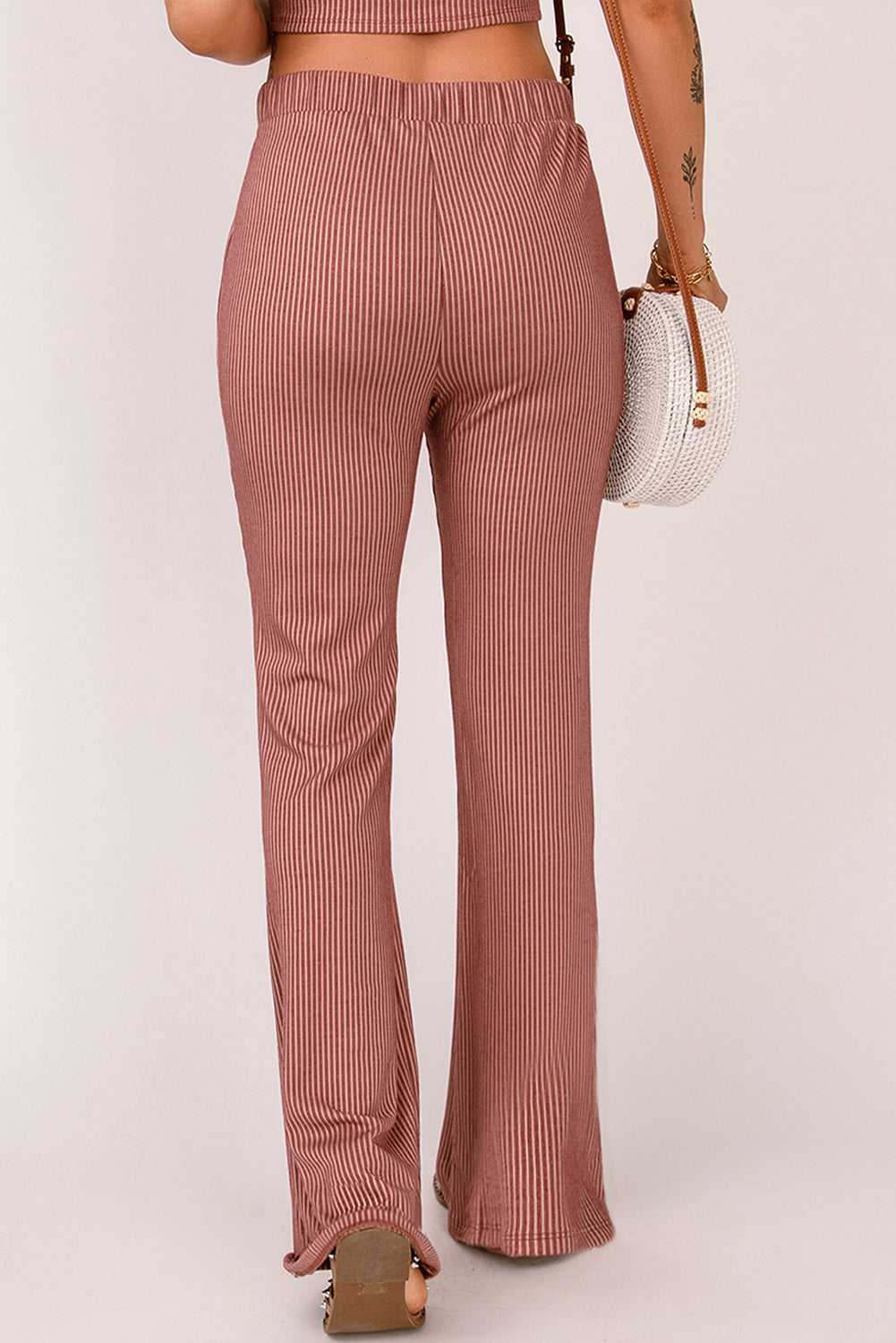 Pinstripe Wide Leg Pants