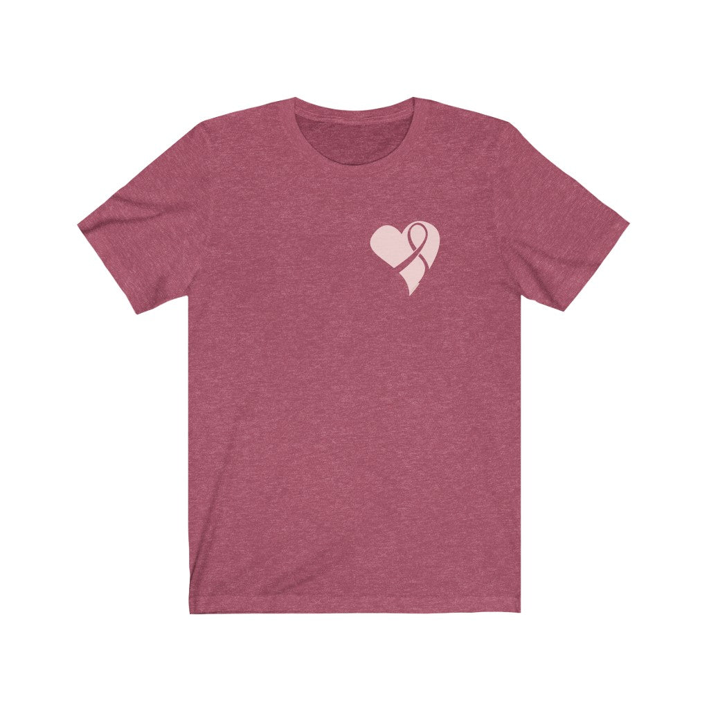 HEART AND BREAST CANCER RIBBON