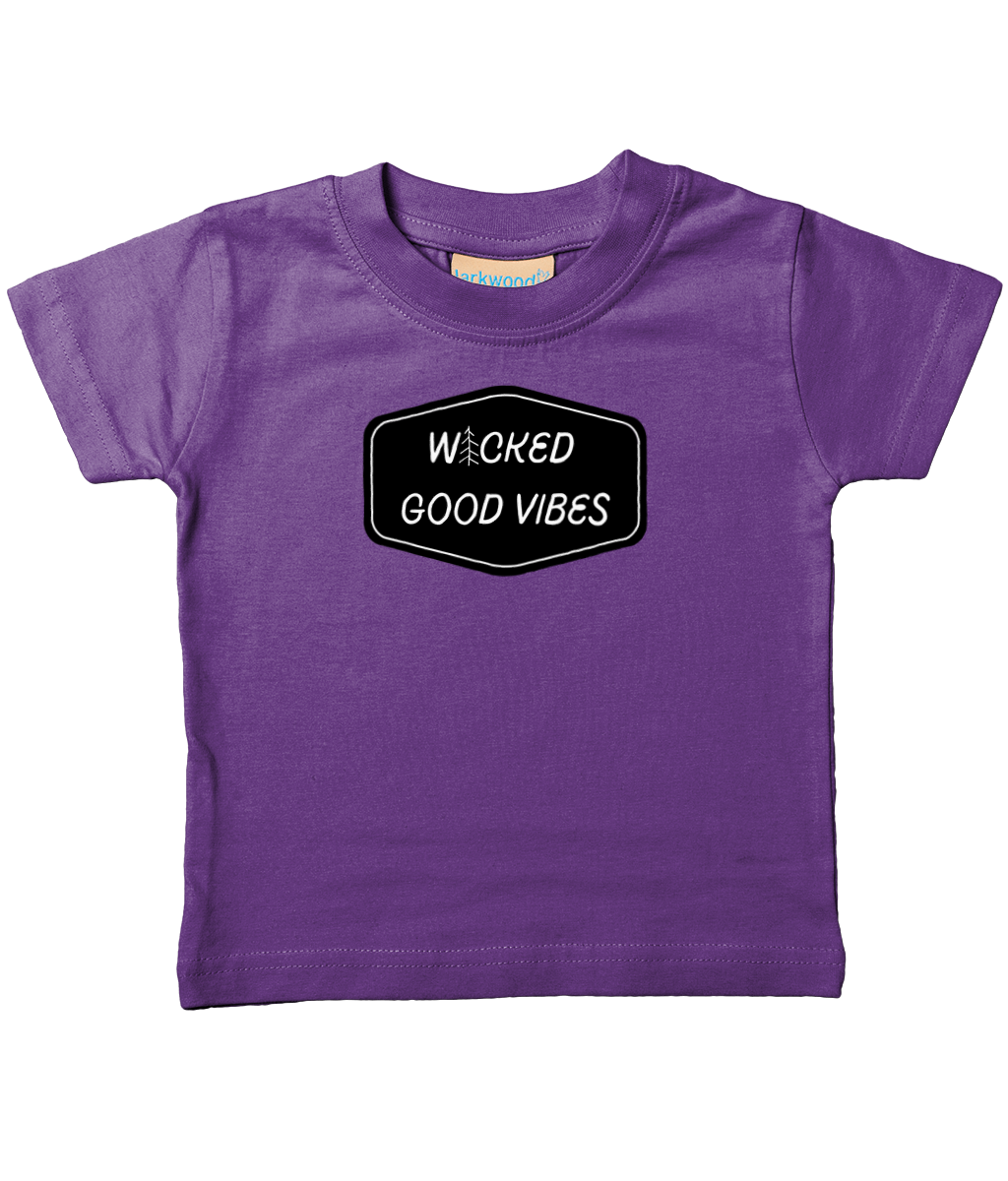 wicked good vibes wicked good vibes front &amp; back infant Tee