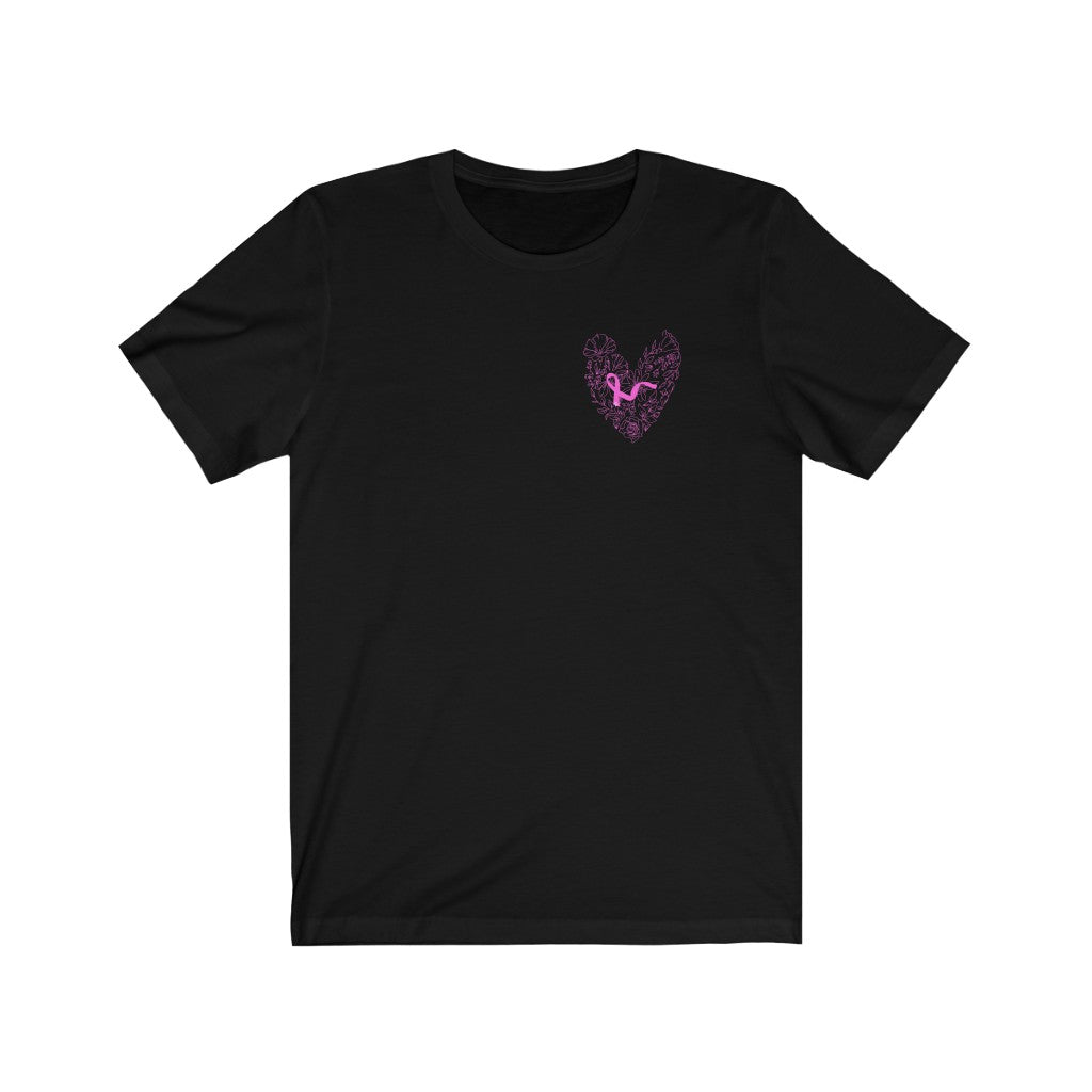 PINK HEART AND PINK RIBBON AWARENESS TEE