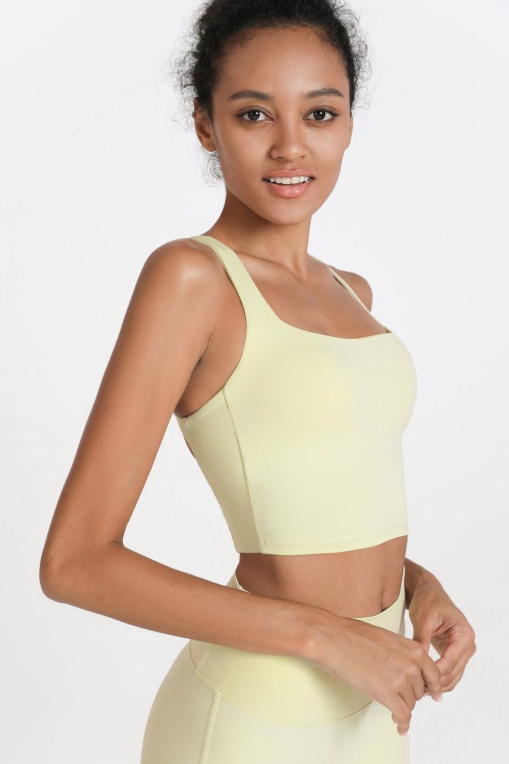 Crisscross Open Back Cropped Sports Cami