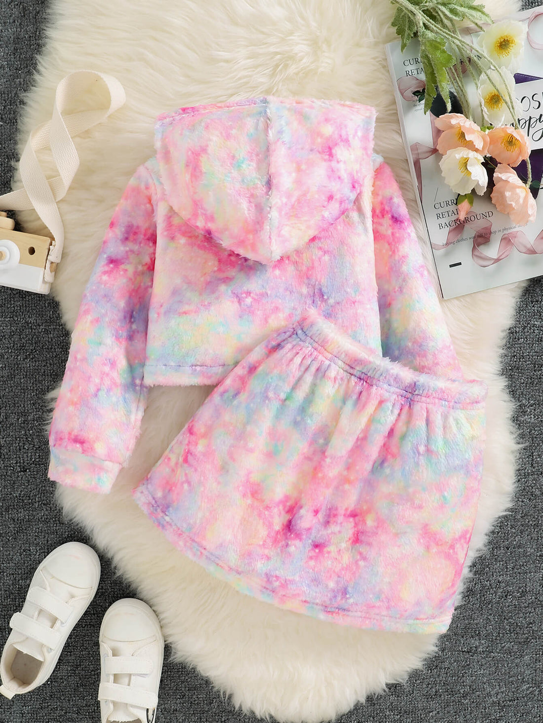 Girls Tie-Dye Unicorn Hoodie and Skirt Set *ALMOST SOLD OUT*