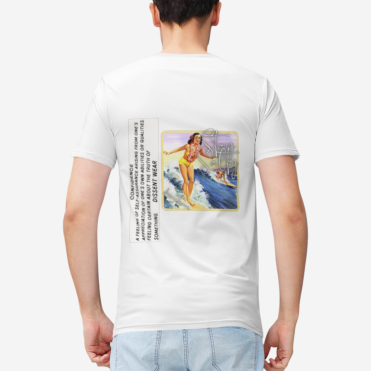 Vintage Salty Surfer Confidence Men&
