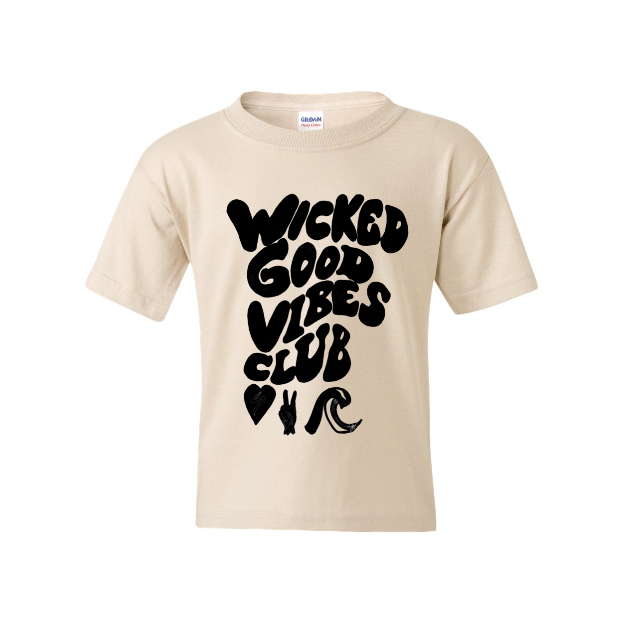 WICKED GOOD VIBES CLUB HAND DRA Youth T-Shirt