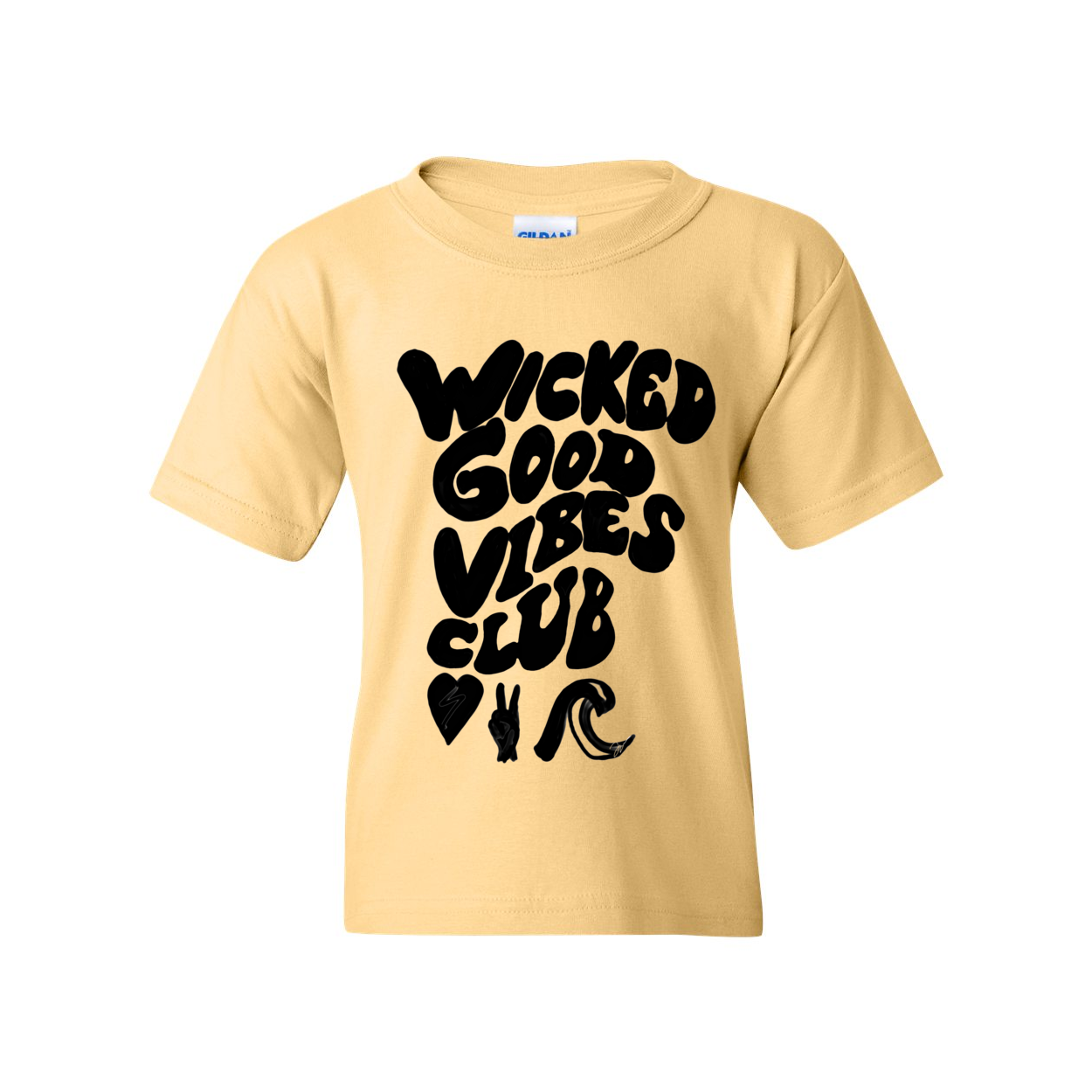 WICKED GOOD VIBES CLUB HAND DRA Youth T-Shirt