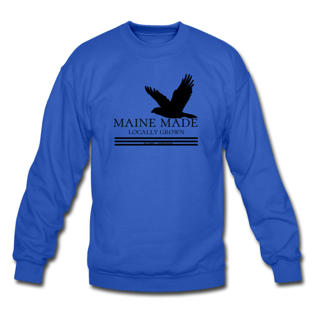 MAINE MADE EAGLE DW CREWNECK SWEATSHIRT - royal blue
