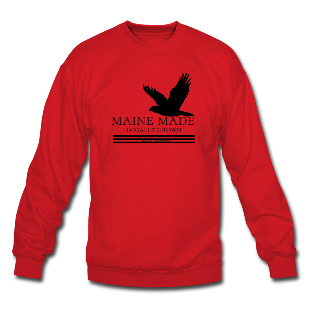 MAINE MADE EAGLE DW CREWNECK SWEATSHIRT - red