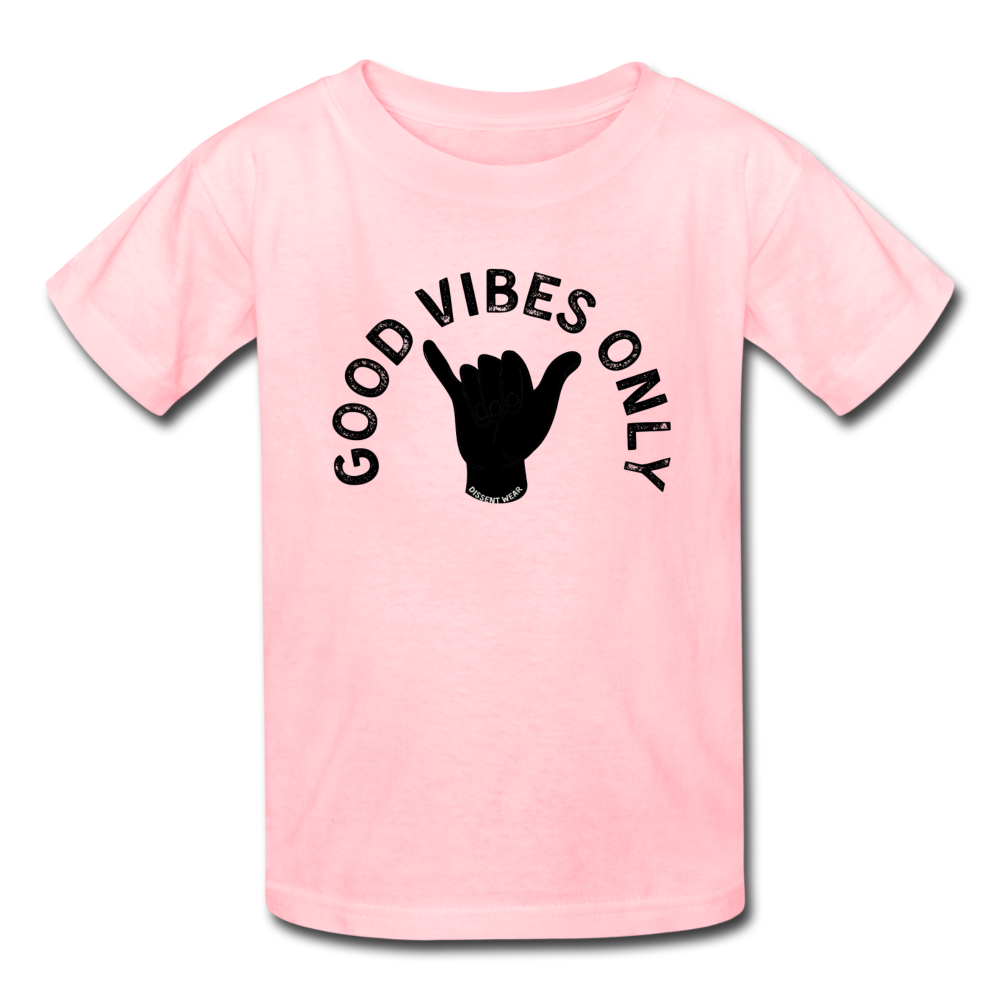 GOOD VIBES ONLY KIDS TEE - pink