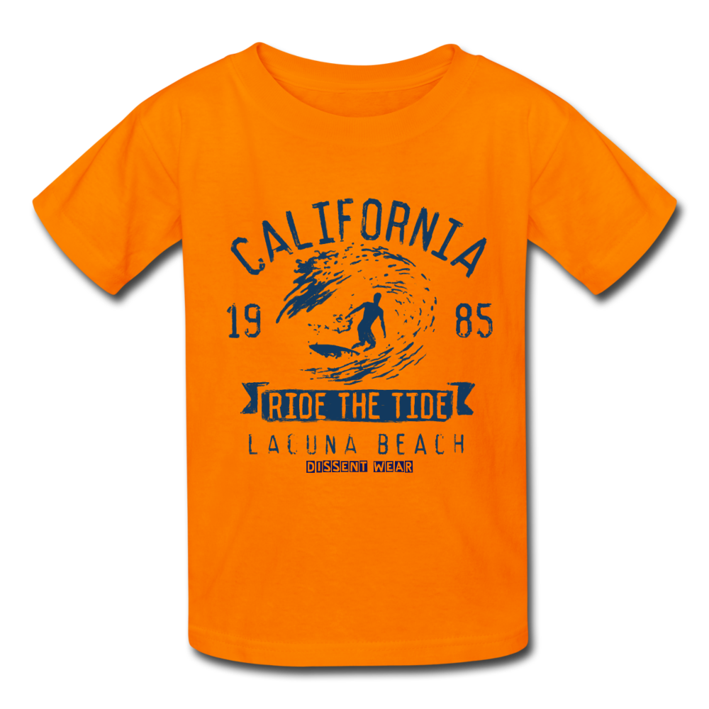 RIDE THE TIDE YOUTH TEE - orange