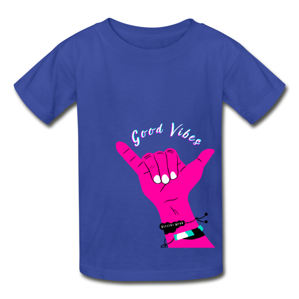 GOOD VIBES ARE IT YOUTH TEE - royal blue