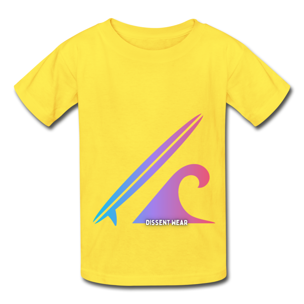 WAVES YOUTH TEE - yellow