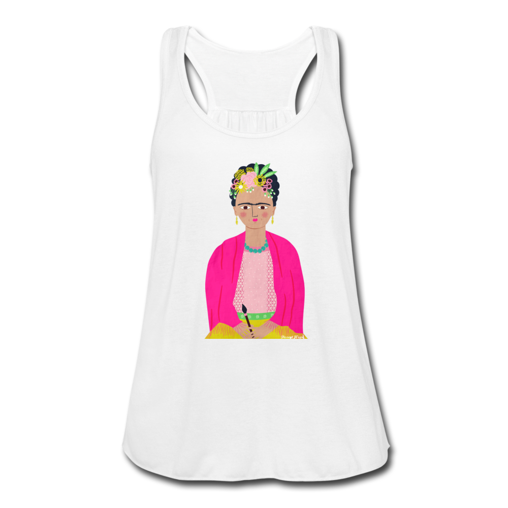 CUSTOM FRIDA TANK - white