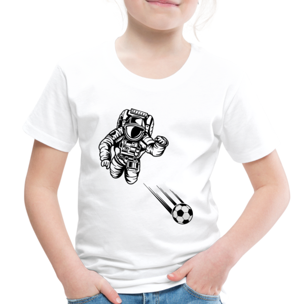 SPACE SOCCER TODDLER TEE - white