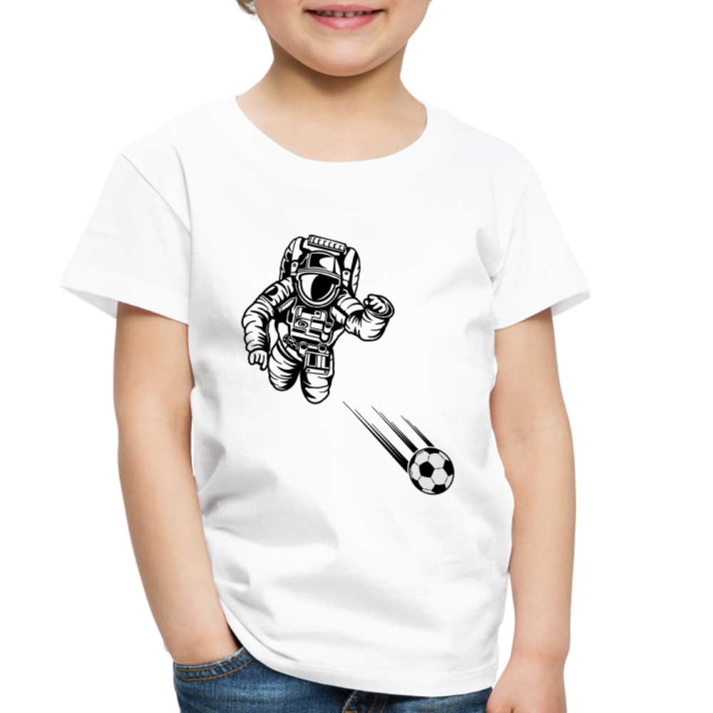 SPACE SOCCER TODDLER TEE - white