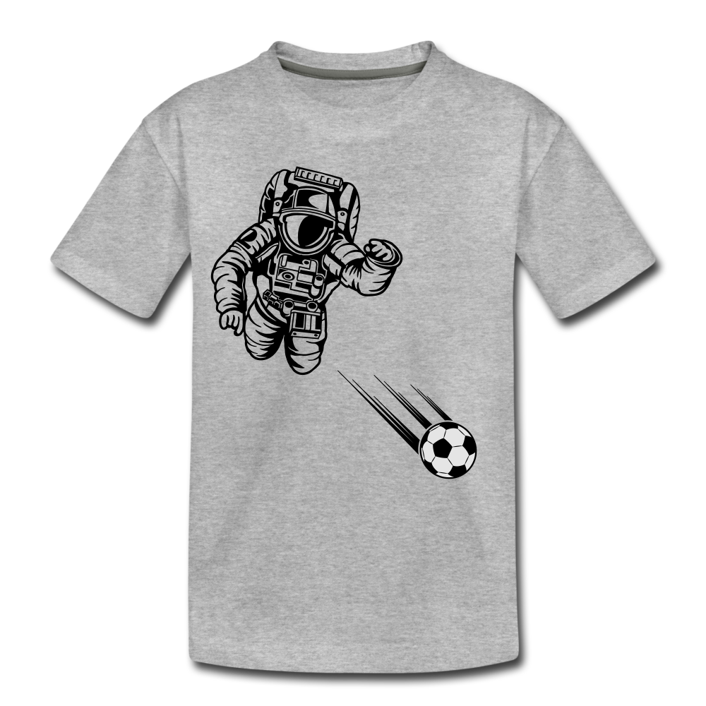 SPACE SOCCER TODDLER TEE - heather gray