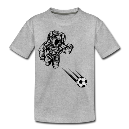 SPACE SOCCER TODDLER TEE - heather gray