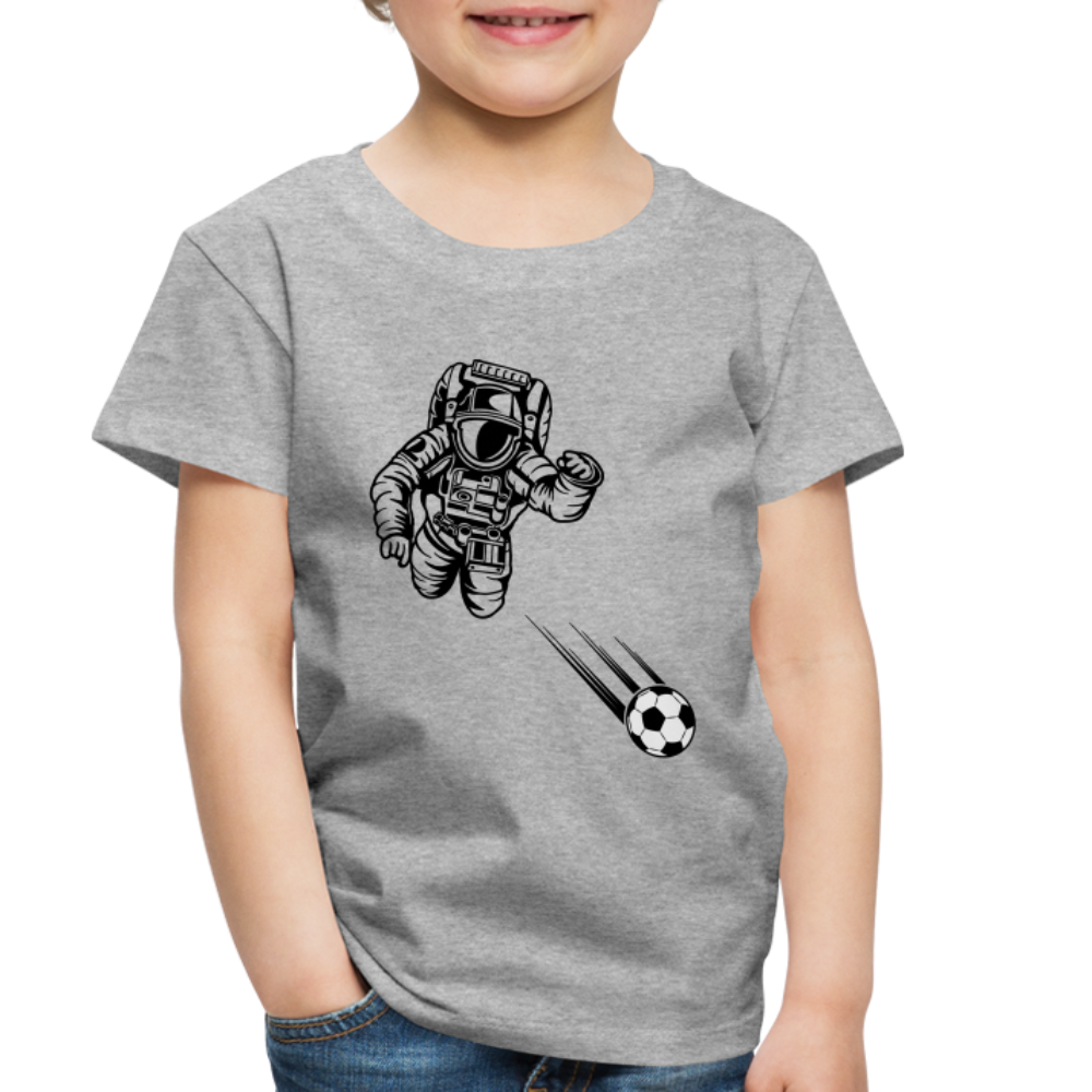 SPACE SOCCER TODDLER TEE - heather gray