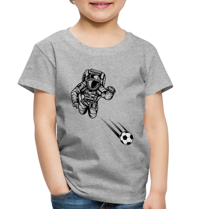 SPACE SOCCER TODDLER TEE - heather gray