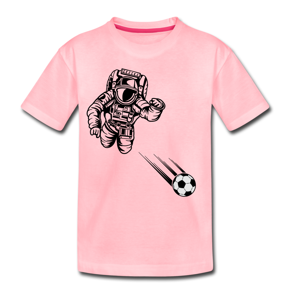 SPACE SOCCER TODDLER TEE - pink