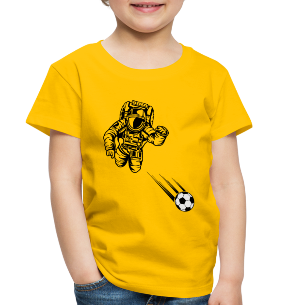 SPACE SOCCER TODDLER TEE - sun yellow