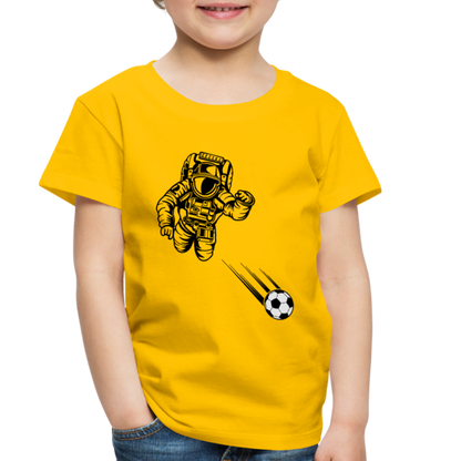 SPACE SOCCER TODDLER TEE - sun yellow