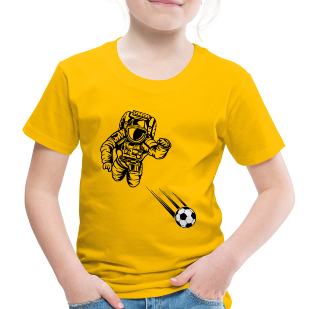 SPACE SOCCER TODDLER TEE - sun yellow