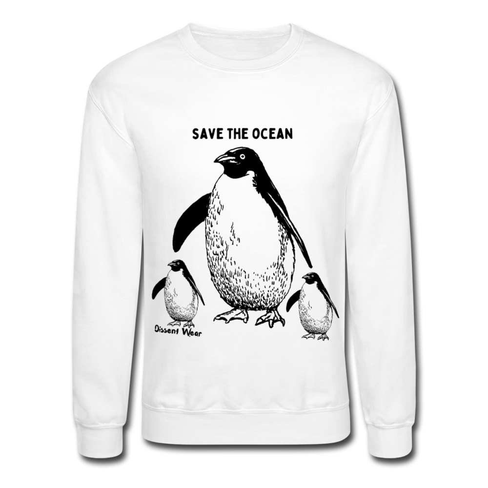 SAVE THE OCEAN Crewneck Sweatshirt - white