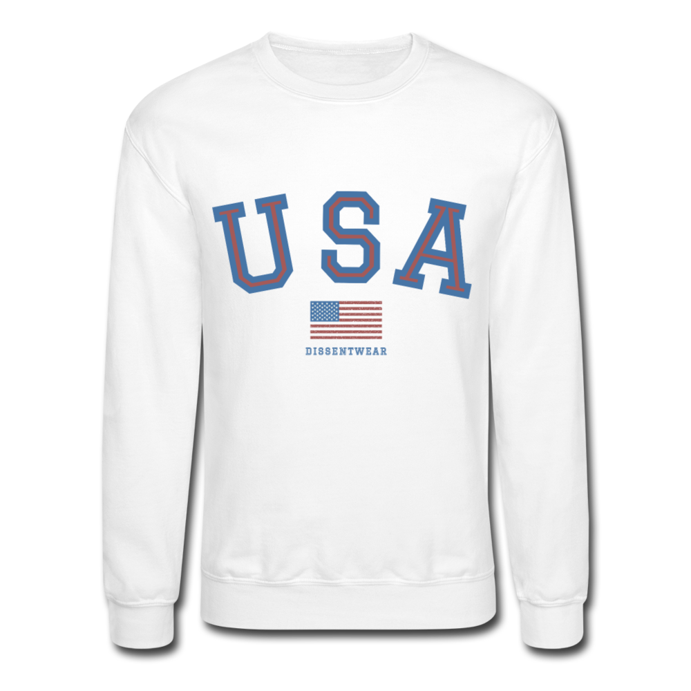 USA Crewneck Sweatshirt - white