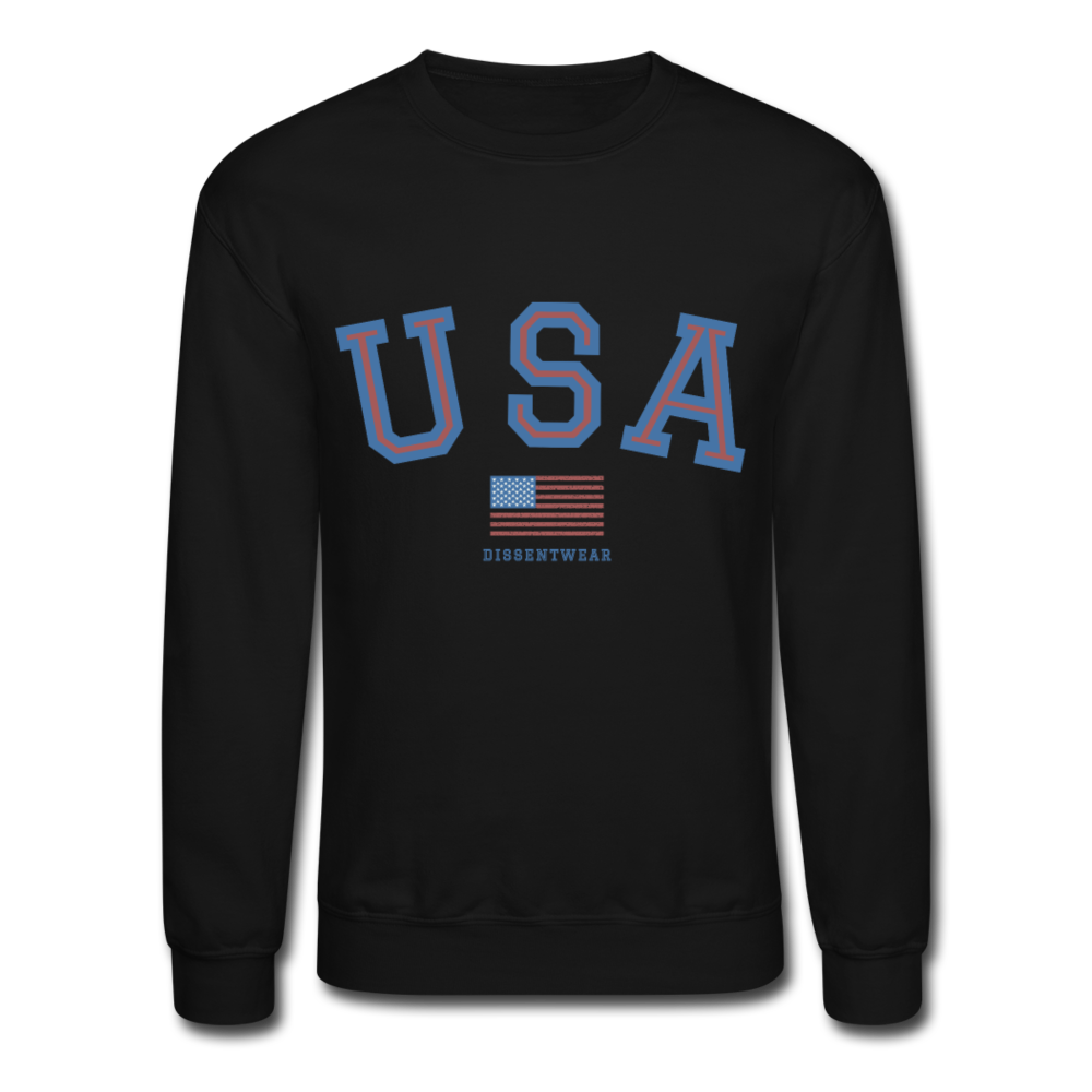 USA Crewneck Sweatshirt - black