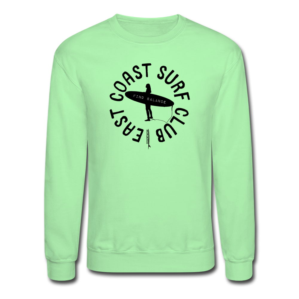 EAST COAST SURF CLUB Crewneck Sweatshirt - lime