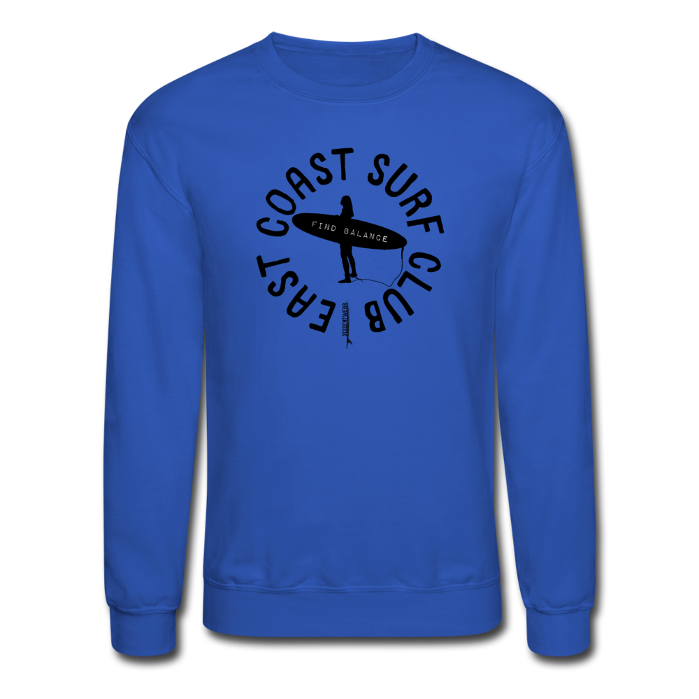 EAST COAST SURF CLUB Crewneck Sweatshirt - royal blue