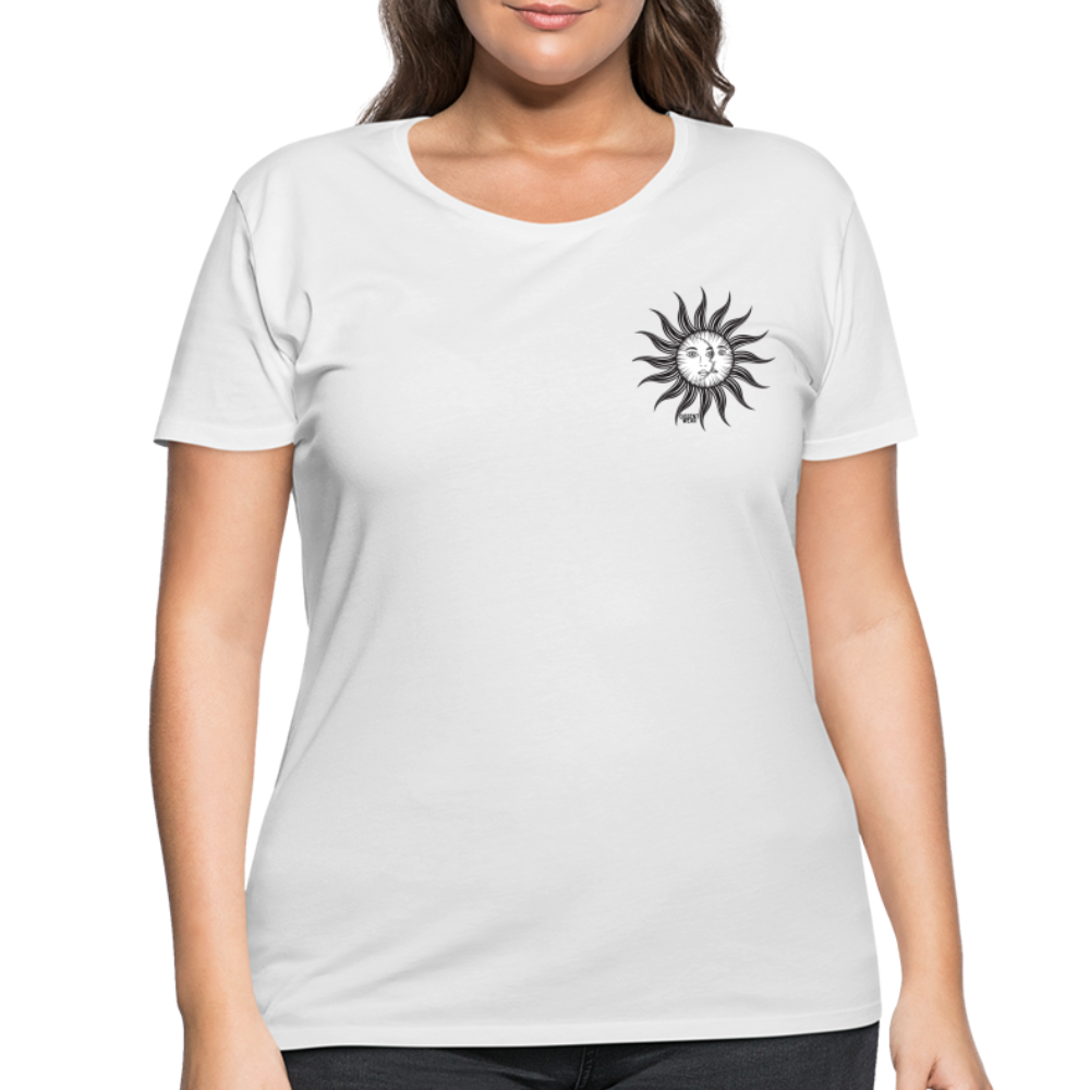 SUN&amp; MOON Women’s Curvy T-Shirt - white