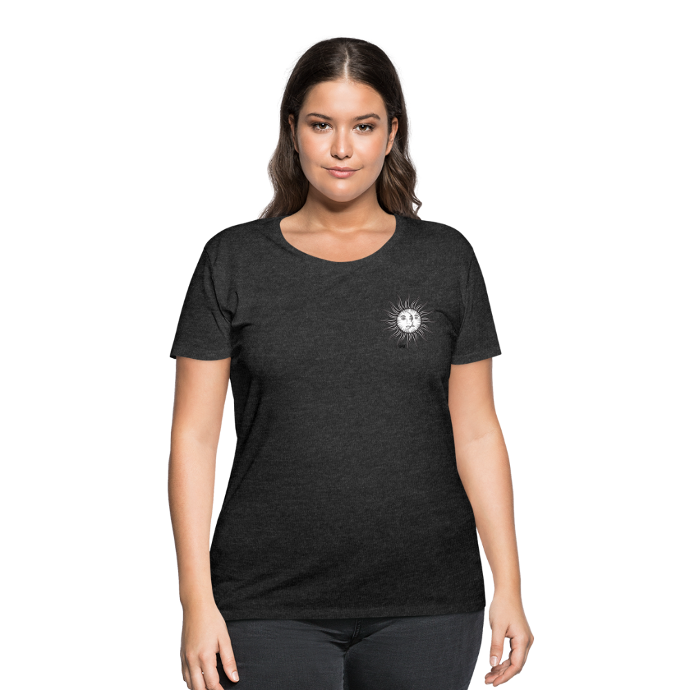 SUN&amp; MOON Women’s Curvy T-Shirt - deep heather