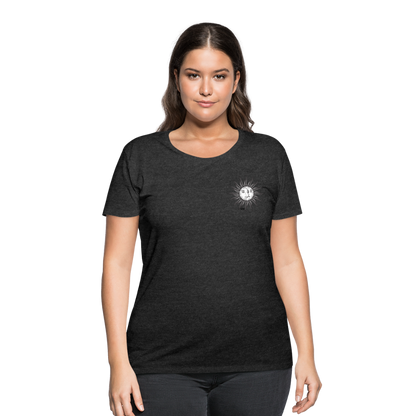 SUN&amp; MOON Women’s Curvy T-Shirt - deep heather