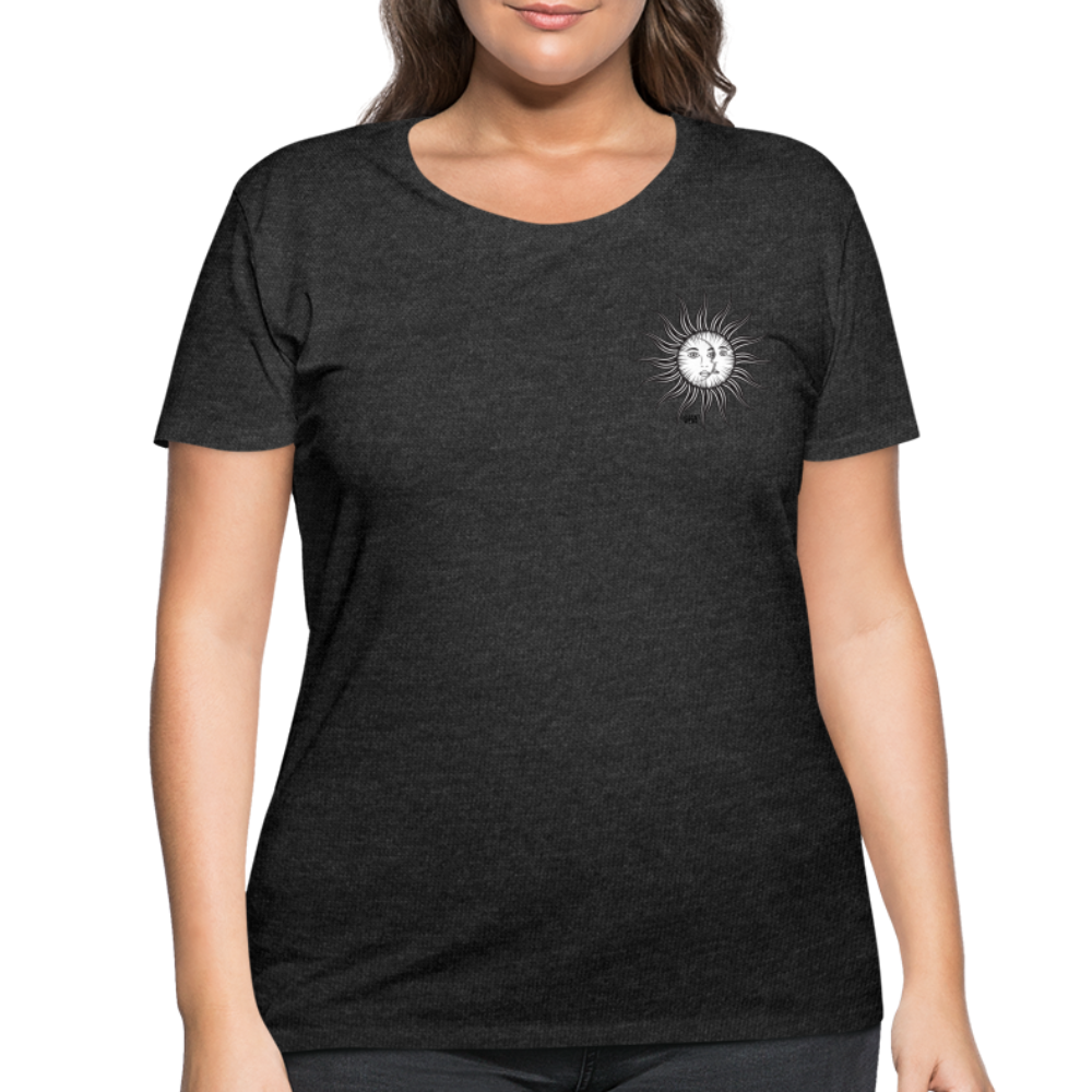 SUN&amp; MOON Women’s Curvy T-Shirt - deep heather