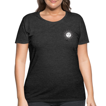 SUN&amp; MOON Women’s Curvy T-Shirt - deep heather