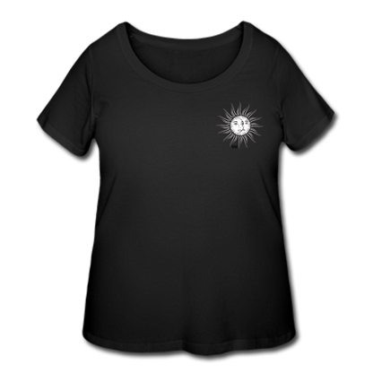 SUN&amp; MOON Women’s Curvy T-Shirt - black