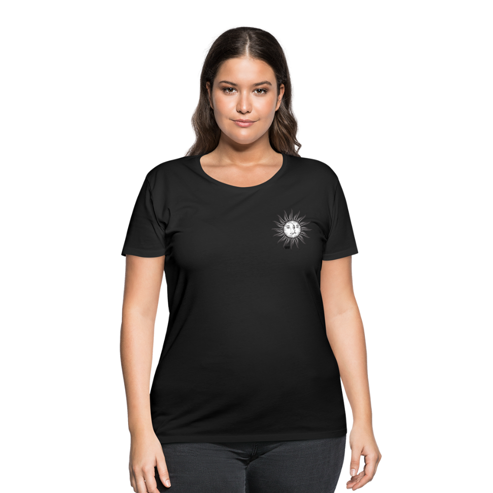 SUN&amp; MOON Women’s Curvy T-Shirt - black