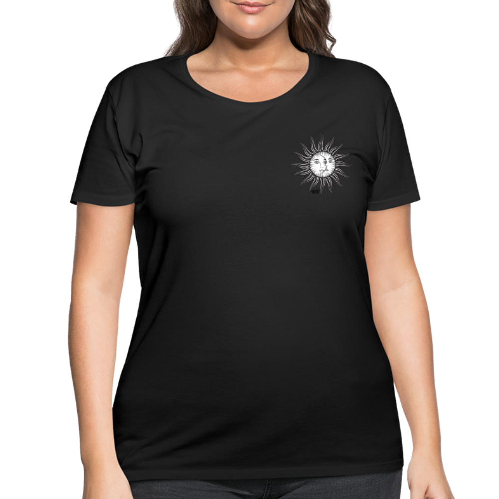 SUN&amp; MOON Women’s Curvy T-Shirt - black